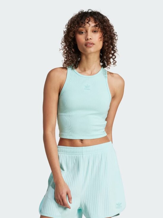 adidas Tops - adidas Semi Flash Aqua Ribbed Tank Top size Small